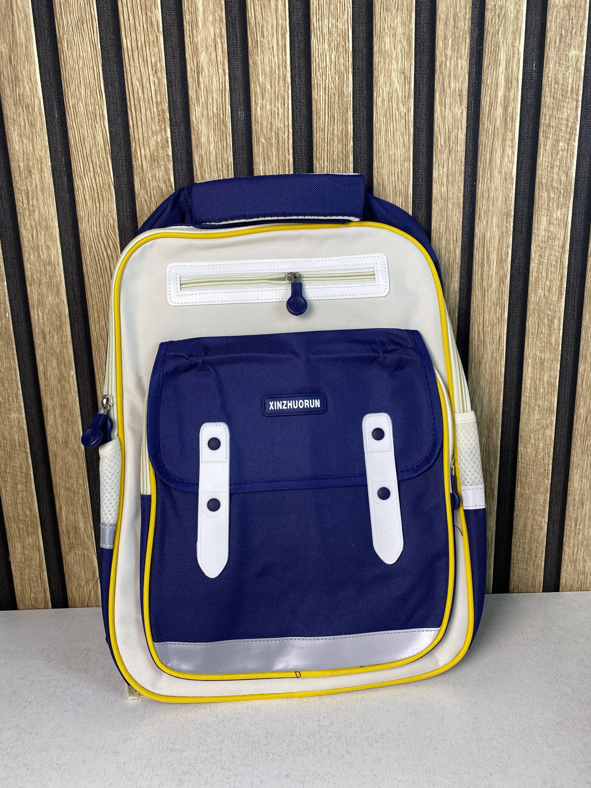 Sac à Dos Scolaire Style Kawaii Grand Volume Tissu Imperméable Bleu Nuit SACKDS01BLN - حقيبة مدرسية بتصميم كاوايي - Sac à dos et Mode - صورة حقيقية 2