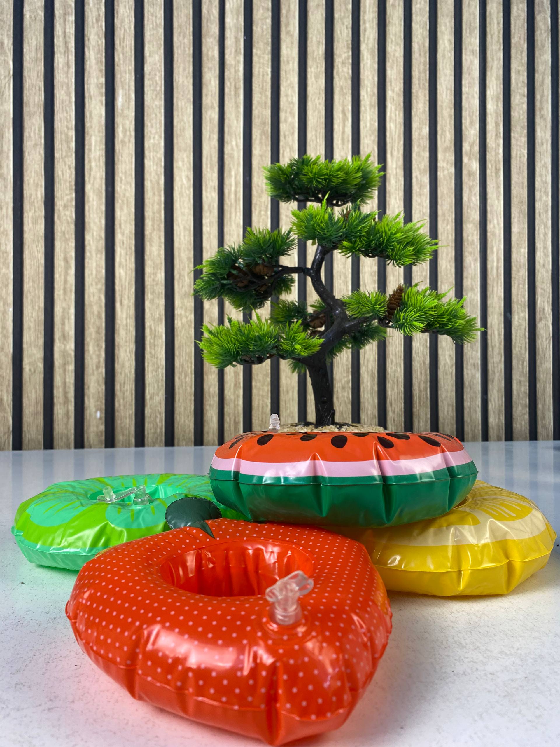 Porte-Gobelets Flottants Gonflables pour Piscine Design Amusant Matériau PVC - حامل أكواب مائي منفوخ للمسبح بتصاميم الفواكه - Camping et Randonnée - صورة 10