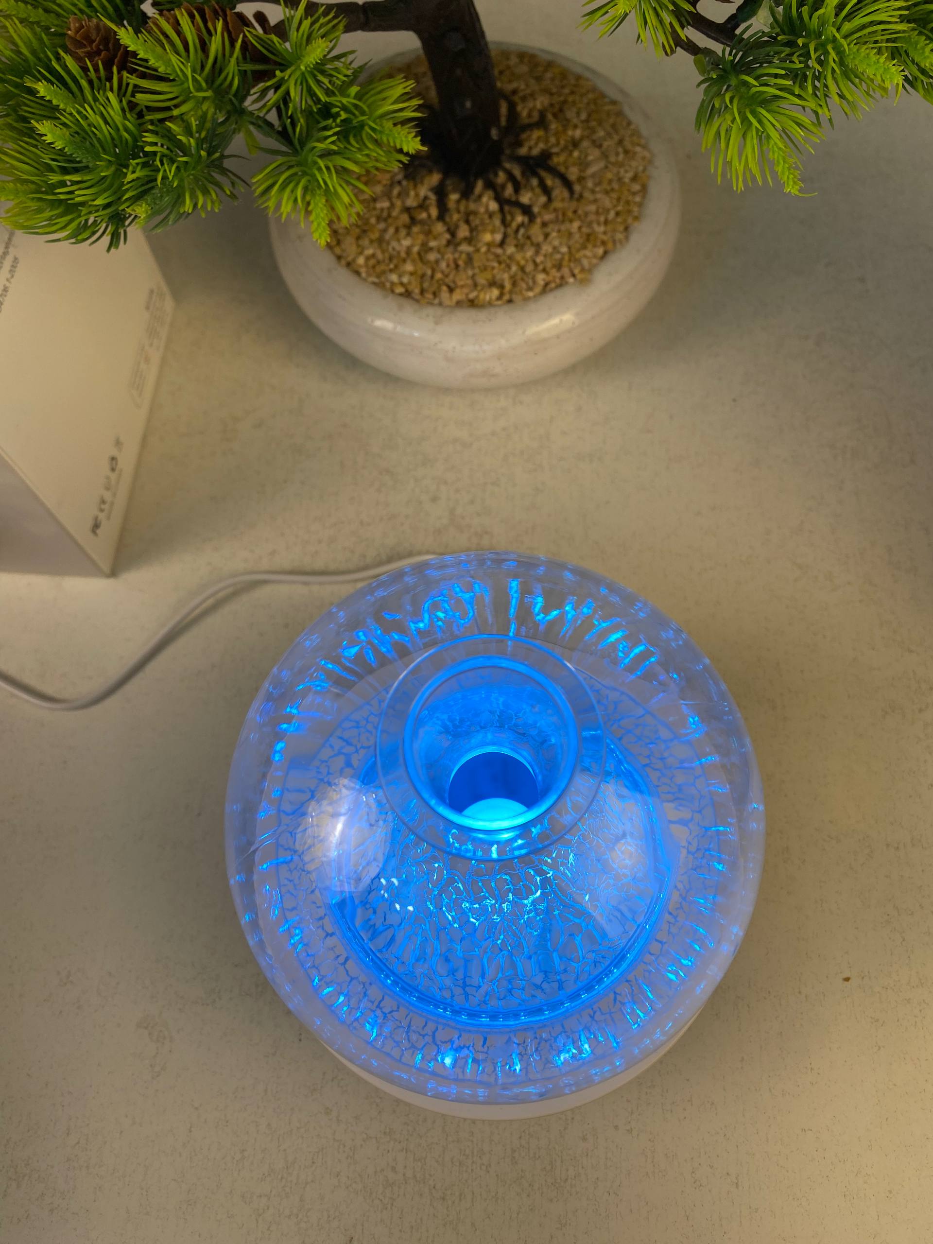 Diffuseur d'Arôme et Humidificateur Effet Volcan Capacité 300ml - موزع العطور والزيوت الذكي بتأثير البركان المضيء - Décoration - صورة حقيقية 15