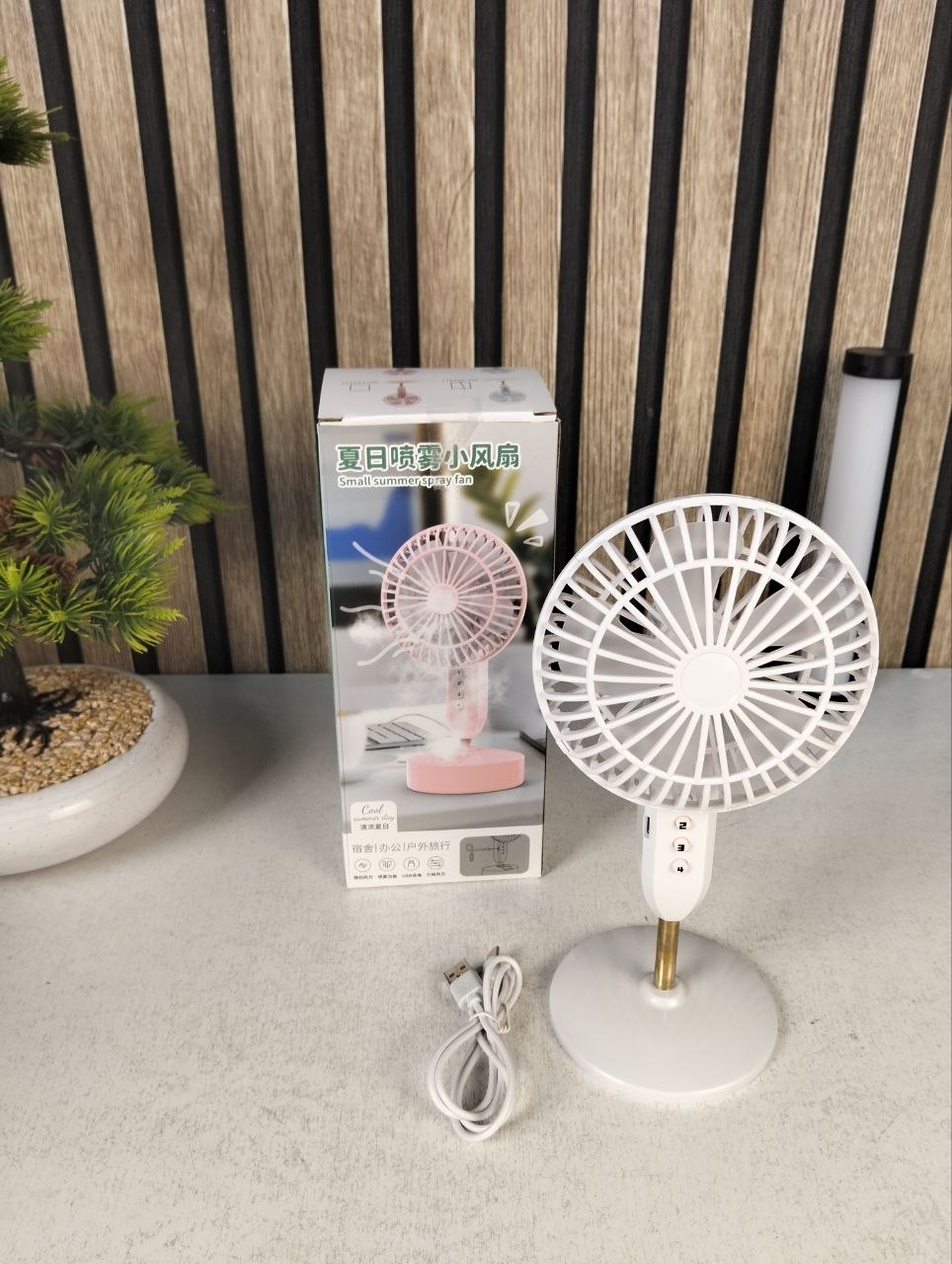 Mini Ventilateur de Bureau Portable USB - Ultra-Silencieux avec Batterie 1200mAh - مروحة المكتب اللاسلكية والمحمولة فائقة الهدوء بـ 3 سرعات - Produits de saison - صورة 10