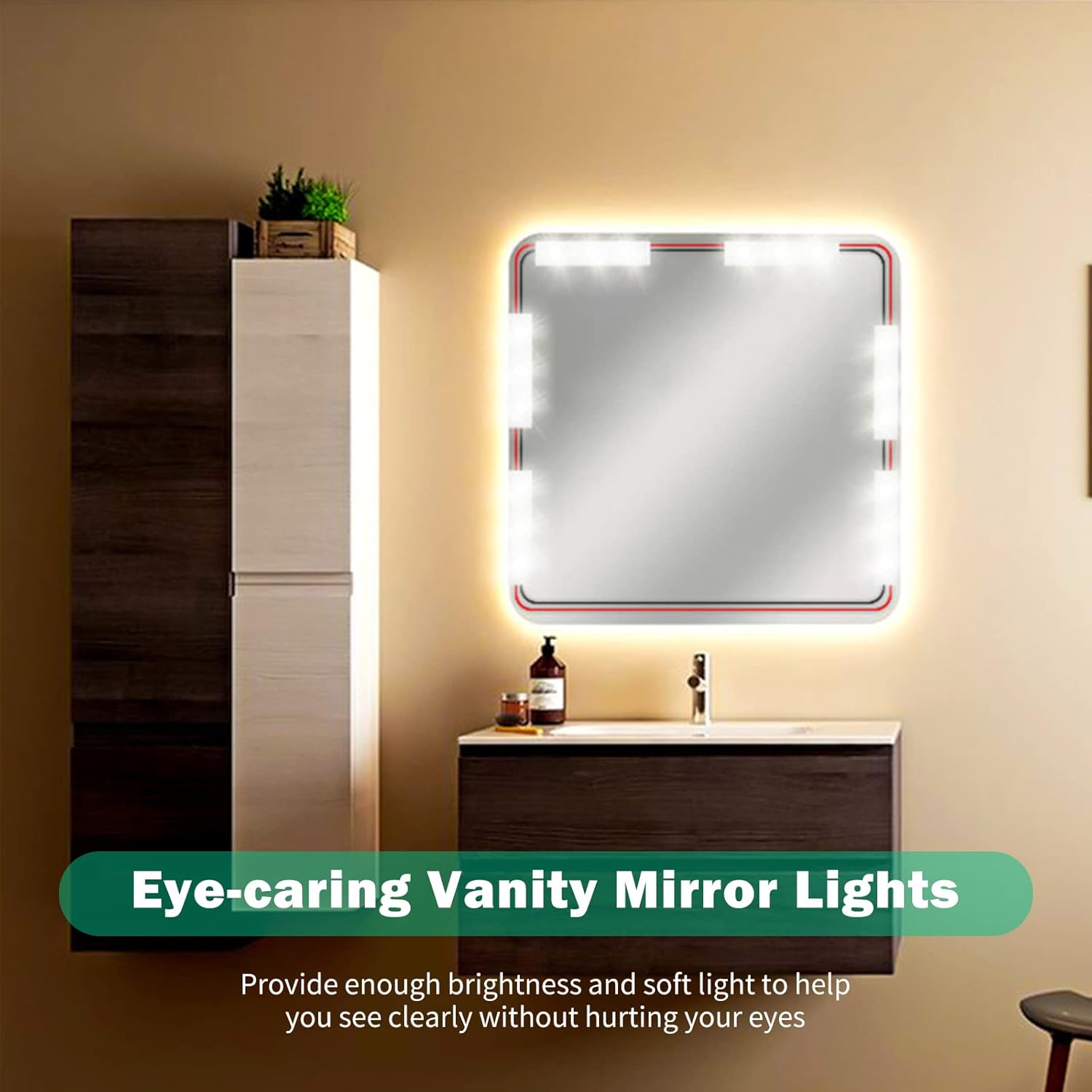 Kit d'Éclairage 10 LED pour Miroir de Maquillage Contrôle Tactile - أشرطة إضاءة مرآة الماكياج - Décoration - صورة 10