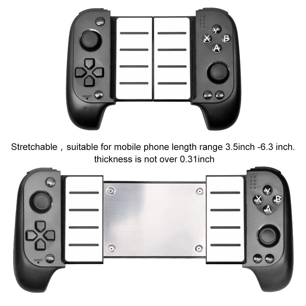 Manette de Jeu Sans Fil Bluetooth Support Télescopique (40mm), 16 Boutons et Joystick Flexible - ذراع تحكم الألعاب اللاسلكية للهواتف الذكية مع مقبض قابل للتمديد - Électronique - صورة 2