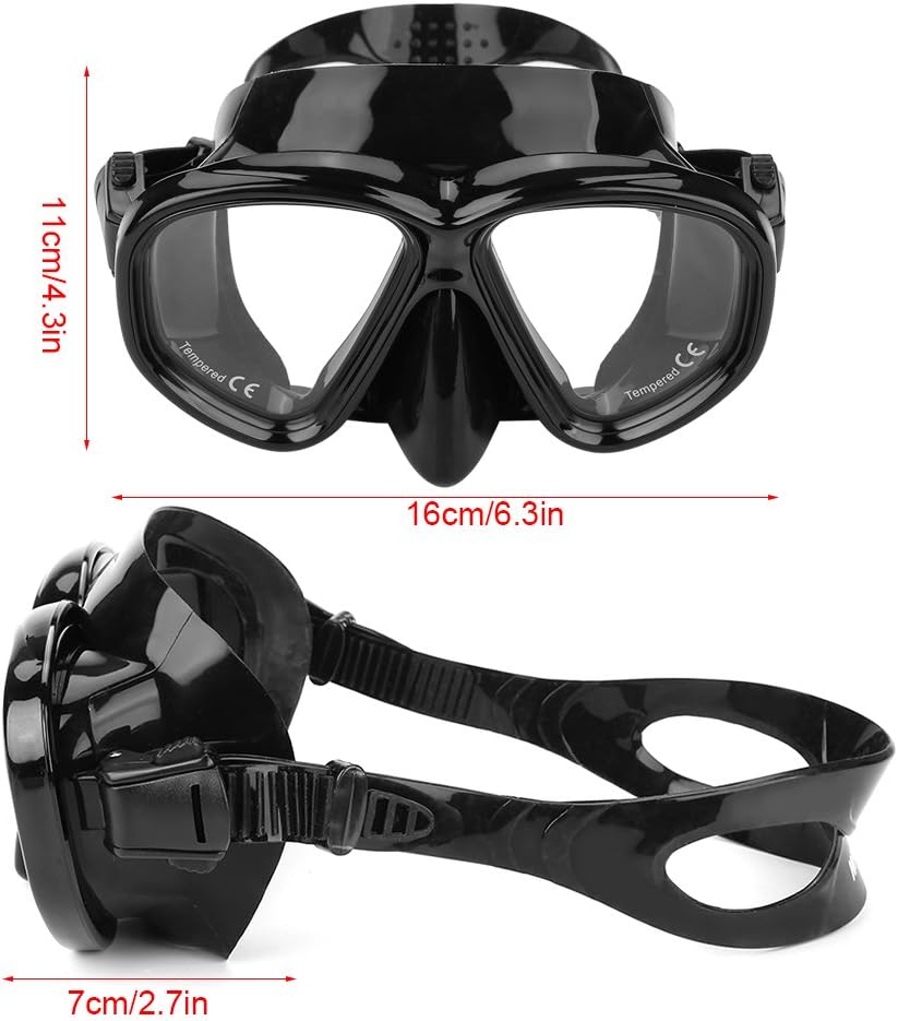 Kit de Snorkeling Masque en Verre Trempé Anti-Fuite et Tuba Flexible Grand Diamètre - طقم قناع الغوص أنبوب تنفس مرن - Produits de saison - صورة 11