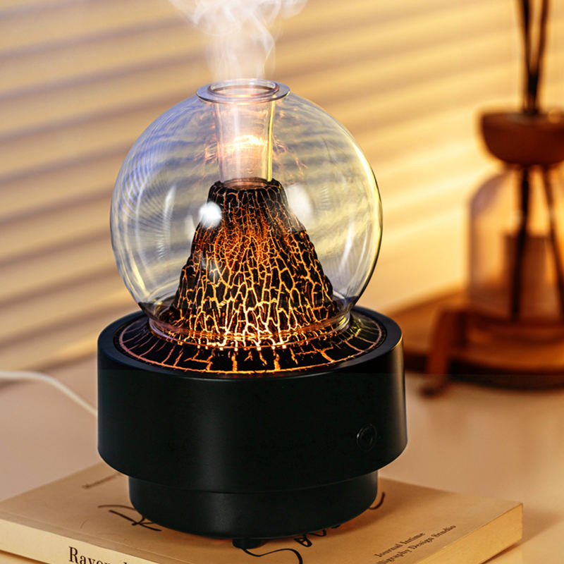 Diffuseur d'Arôme et Humidificateur Effet Volcan Capacité 300ml - موزع العطور والزيوت الذكي بتأثير البركان المضيء - Décoration - صورة 7