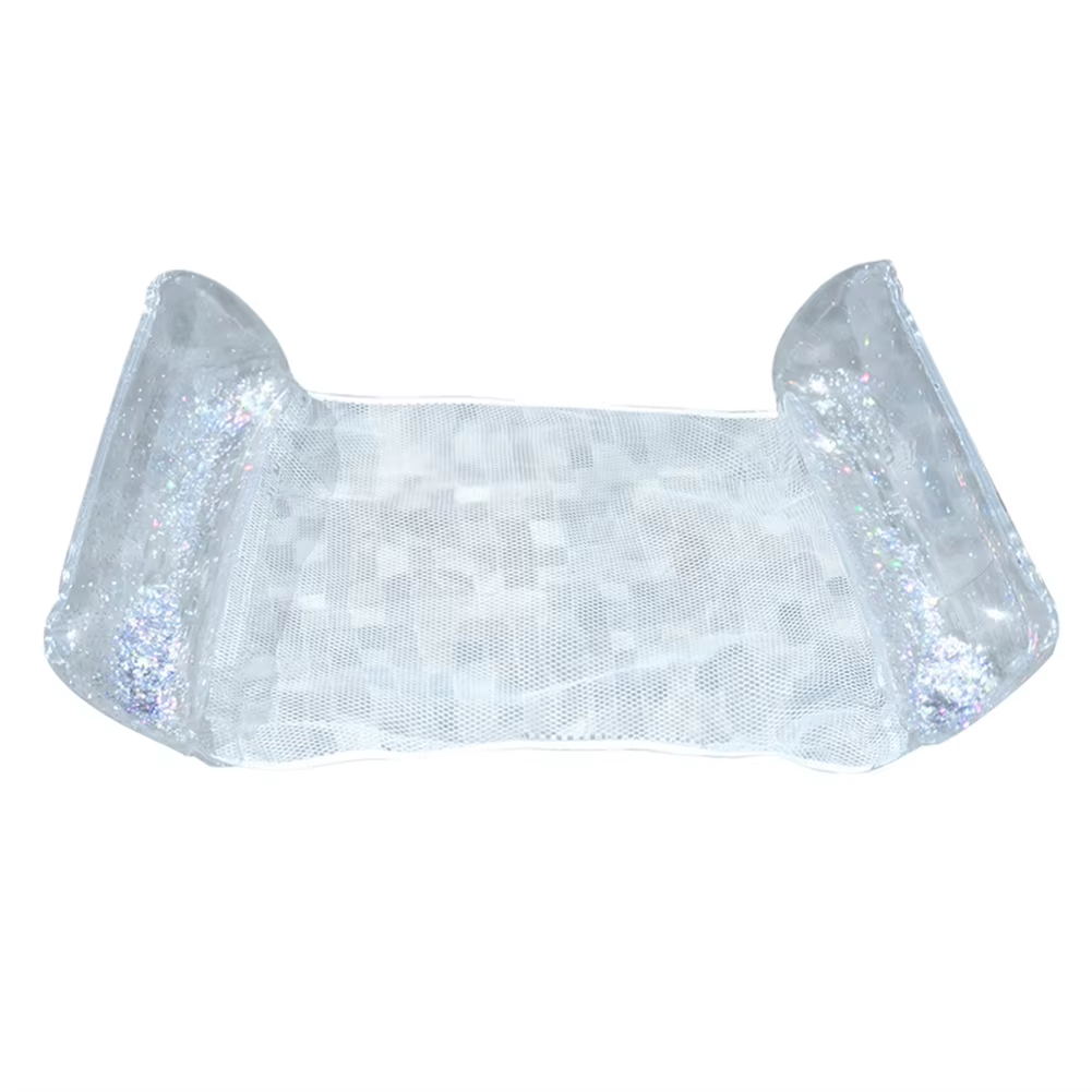 Hamac de Piscine Flottant Multifonction 4en1 Design Glitter, Confort Aquatique - أرجوحة المسبح العائمة والمريحة 4 في 1 بنسيج شبكي متين - Vacance & Loisir - صورة 4