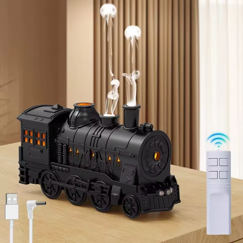 Diffuseur d'Huiles Essentielles en Forme de Train Humidificateur Ultrasonique - موزع روائح بتصميم القطار سعة 300 مل - Décoration - صورة 11