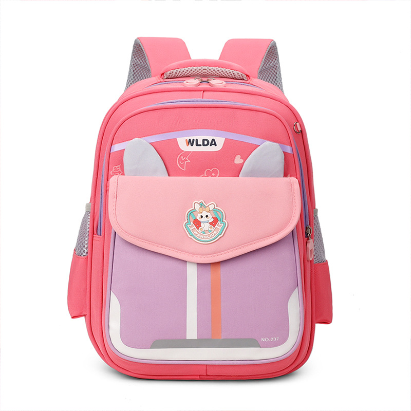 Sac à Dos Scolaire Enfant Design Oreilles Ergonomique Tissu Imperméable pour Primaire Rose SACKDS30RS - حقيبة ظهر مدرسية للأطفال - Sac à dos et Mode - صورة 2