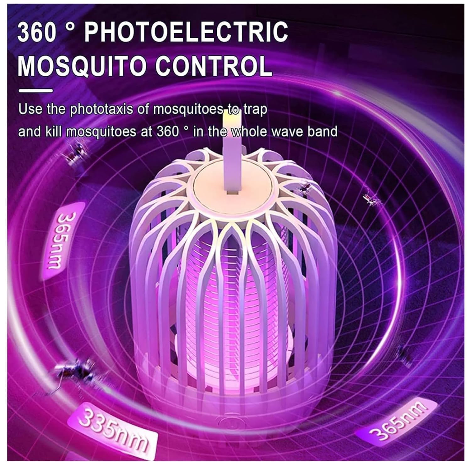 Appareille de Moustiques et Insectes Électrique Puissante et Portable Sans Produits Chimiques - صاعق وقاتل البعوض والحشرات - Maison - صورة 11
